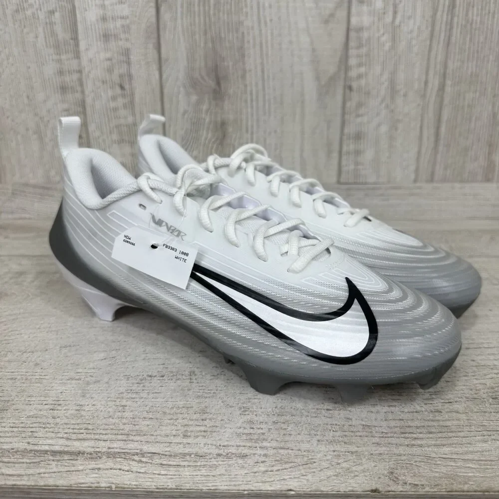 Nike Vapor Speed 3 Men's Size 10.5 White Silver Football Cleats FB3303-100 New